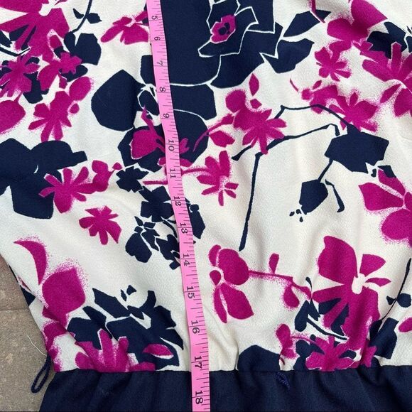 Vintage 60’s/70’s Floral High Neck Maxi Dress with Dolman sleeves L - Picture 11 of 13